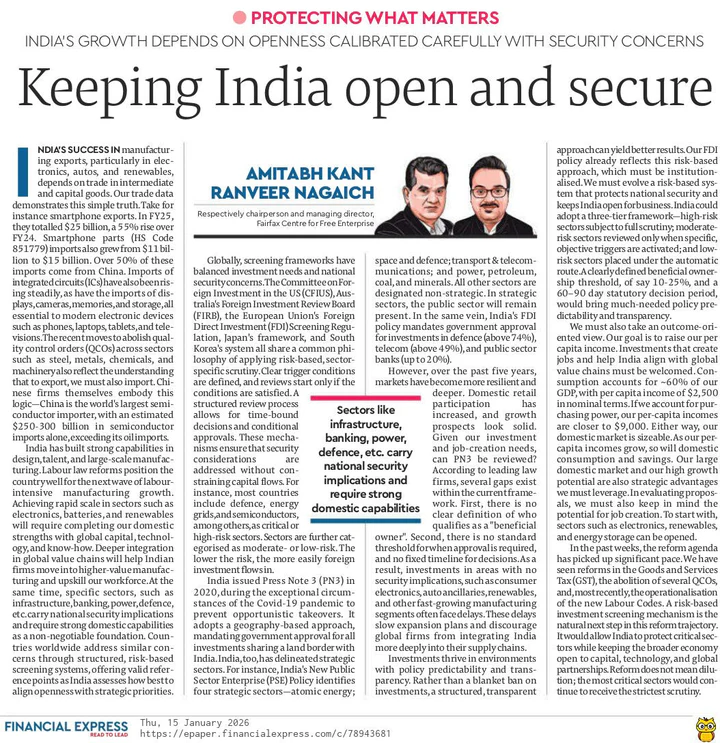 Keeping India open and secure