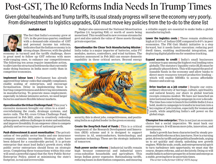 Post-GST The 10 Reforms India Needs In Trump Times