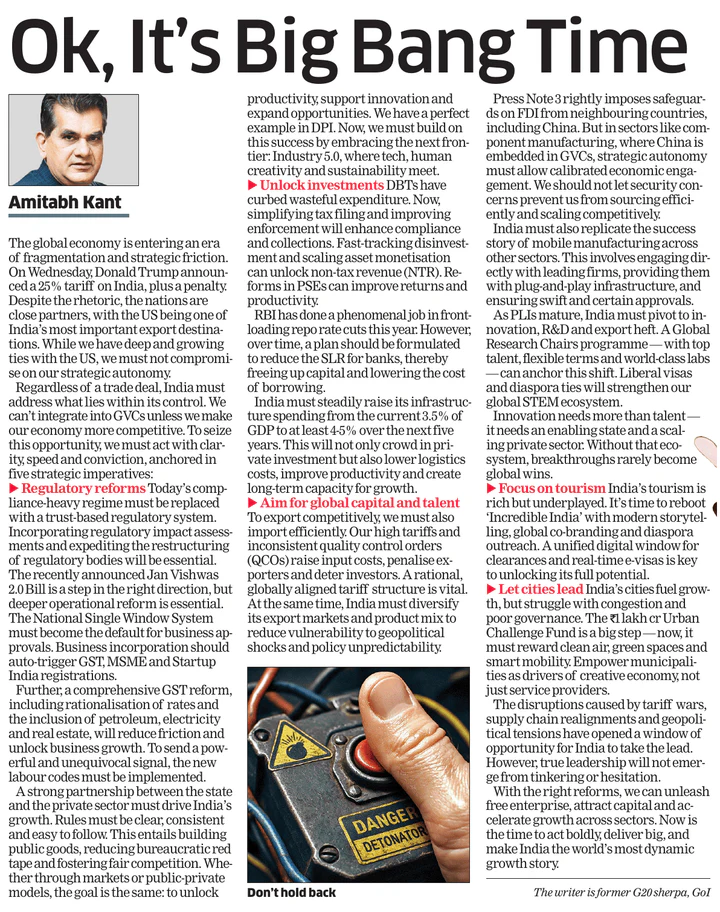 Beyond tariffs: Reforms India needs to seize the global economic moment